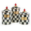 Courtly Check Enamel Canister - Small by MacKenzie-Childs