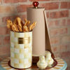 Parchment Check Wood Paper Towel Holder by MacKenzie-Childs