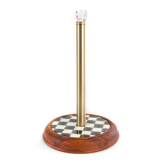 Courtly Check Wood Paper Towel Holder by MacKenzie-Childs