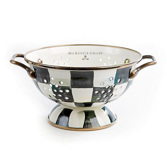 Courtly Check Enamel Colander - Small by MacKenzie-Childs