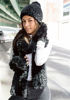 Black Knitted Faux Fur Scarf by Donna Salyers Fabulous Furs