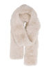 Ivory Knitted Faux Fur Scarf by Donna Salyers Fabulous Furs