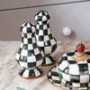 Courtly Check Enamel Salt & Pepper Shakers - Large by MacKenzie-Childs