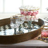 Courtly Check Rattan & Enamel Tray - Large by MacKenzie-Childs