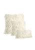 Ivory Tibetan Lamb Pillow by Donna Salyers Fabulous Furs