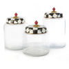 Courtly Check Enamel Lid Storage Canister - Biggest by MacKenzie-Childs