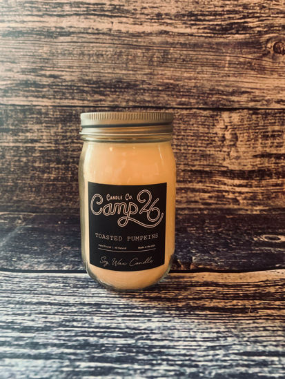 Toasted Pumpkins 16oz Jar by Camp 26 Candle Co