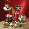 Courtly Check Enamel Two Tier Sweet Stand by MacKenzie-Childs