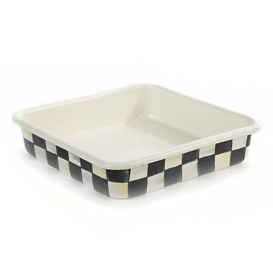 Courtly Check Enamel Baking Pan  8" by MacKenzie-Childs