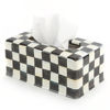 Courtly Check Enamel Tissue Box Cover - Standard by MacKenzie-Childs