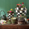Courtly Check Enamel Garden Pot - Small by MacKenzie-Childs