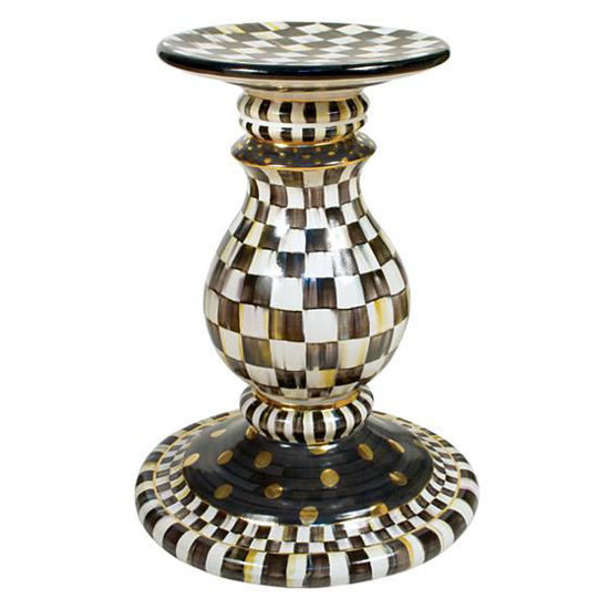 Courtly Check Pedestal Table Base by MacKenzie-Childs