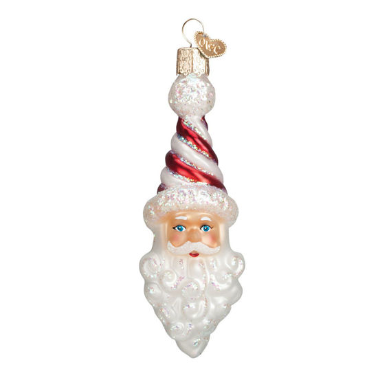 Peppermint Twist Santa Ornament by Old World Christmas