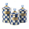 Royal Check Enamel Canister - Small by MacKenzie-Childs
