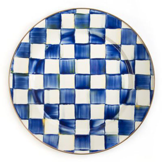 Royal Check Enamel Charger Plate by MacKenzie-Childs