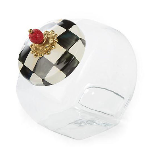 Courtly Check Enamel Lid Cookie Jar by MacKenzie-Childs