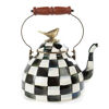 Courtly Check Enamel Tea Kettle with Bird - 3 Quart by MacKenzie-Childs