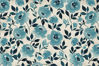 Moonlight Rose - Turquoise Floor Flair - 2 x 3 by Studio M
