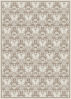 Poppy Damask - Taupe Floor Flair - 5 x 7 by Studio M