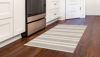 Ticking Stripes - Blue/Red Floor Flair - 3 x 5 by Studio M