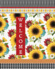 Sunflower Checks  20" Art Pole by Studio M