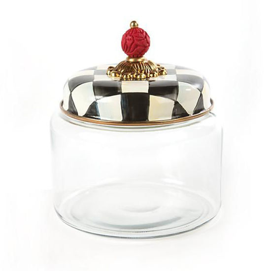Courtly Check Enamel Lid Kitchen Canister - Small by MacKenzie-Childs