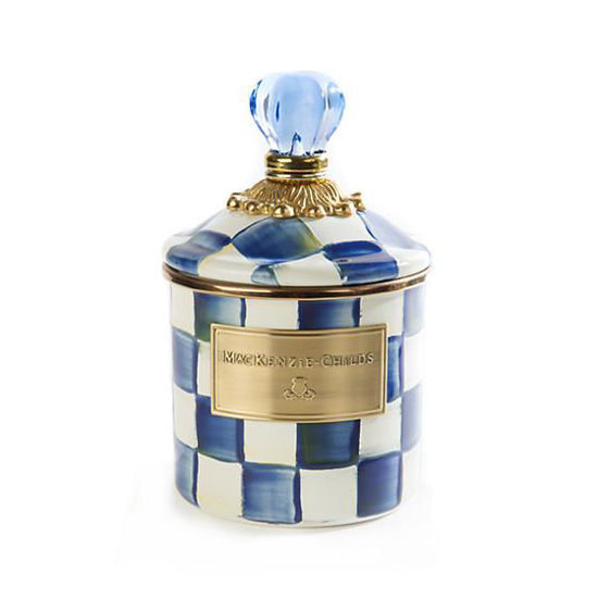 Royal Check Enamel Canister - Demi by MacKenzie-Childs