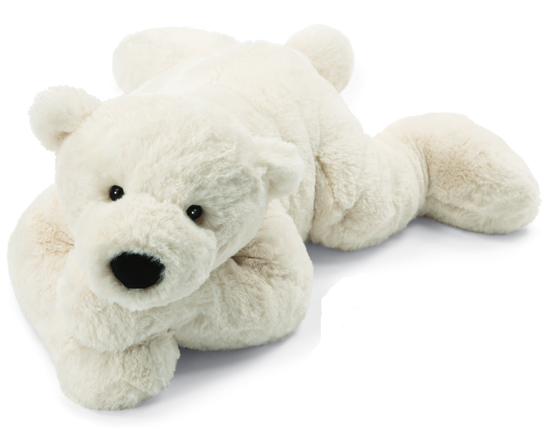 Perry Polar Bear Lying by Jellycat