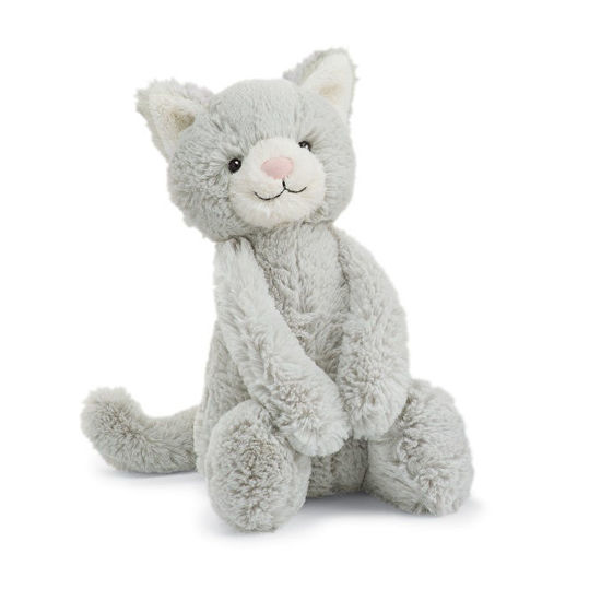 Bashful Grey Kitten (Small) by Jellycat
