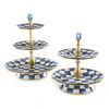 Royal Check Enamel Three Tier Sweet Stand by MacKenzie-Childs