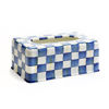 Royal Check Enamel Standard Tissue Box Cover by MacKenzie-Childs