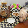 Courtly Check Enamel Pet Dish - Large by MacKenzie-Childs