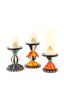 Autumn Spice Pillar Candle Holders - Set of 3 by MacKenzie-Childs