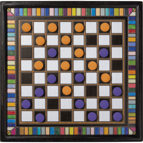 Checkers Wall Game by Primitives by Kathy