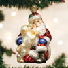Santa's Puppy Love Ornament by Old World Christmas