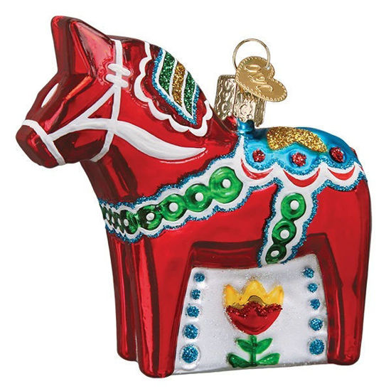 Swedish Dala Horse Ornament by Old World Christmas