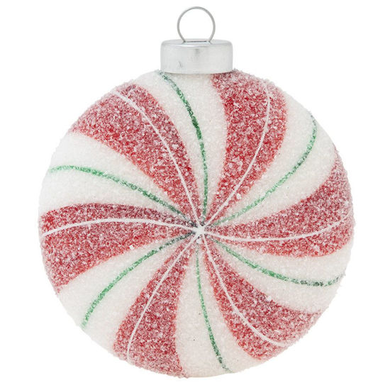 Peppermint Candy Swirl Ornament by Kat + Annie