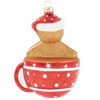 Gingerbread Man in Hot Chocolate Ornament by Kat + Annie