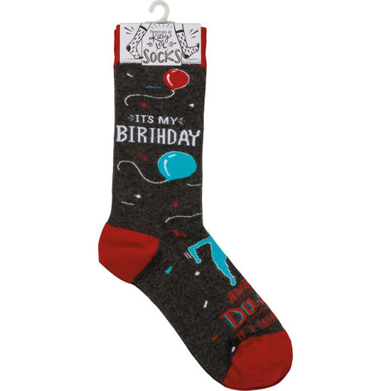 It's My Birthday Socks by Primitives by Kathy