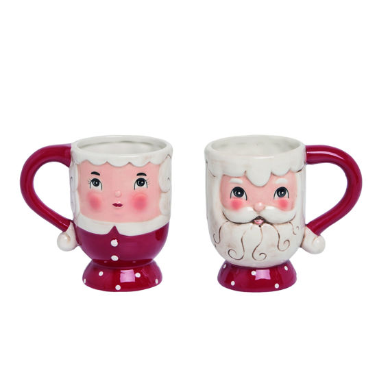 Nostalgic Mr. & Mrs. Claus Mug Set by Transpac