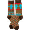 Awesome Grandpa Socks by Primitives by Kathy
