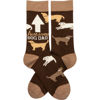 Awesome Dog Dad Socks by Primitives by Kathy