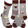 Awesome Wine Drinker Socks by Primitives by Kathy