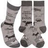 Easily Distracted by Dogs Socks by Primitives by Kathy