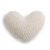 Cream Giving Heart Pillow by Demdaco