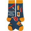 Awesome Grill Master Socks by Primitives by Kathy