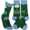 Awesome Golfer Socks by Primitives by Kathy