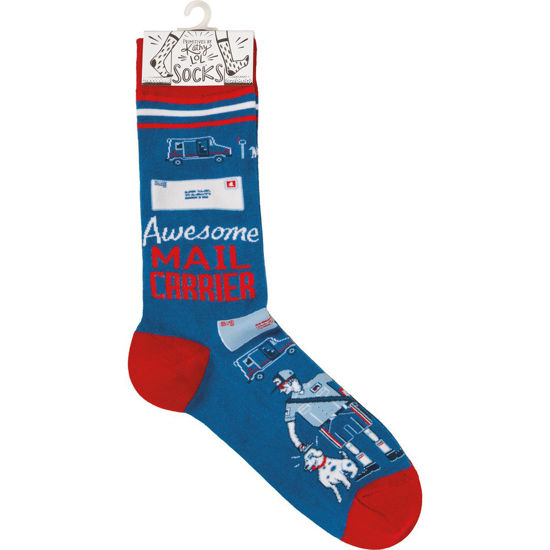 Awesome Mail Carrier Socks by Primitives by Kathy
