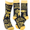 I Teach What's Your Super Power Socks by Primitives by Kathy