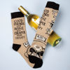 Friends & Wine Cheaper Than Therapy Socks by Primitives by Kathy
